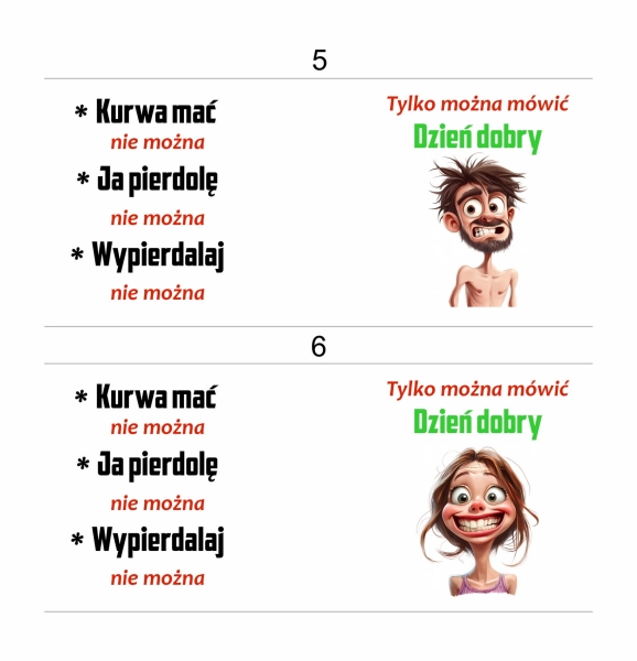 Śmieszny kubek grafiką zdziwionego pieska oraz napisem Ku*wa mać nie można Mega Prezencik