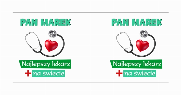 Kubek personalizowany jak prezent dla doktora z napisem Najlepszy lekarz na świecie Mega Prezencik