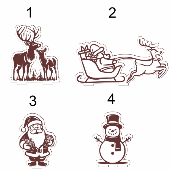 Świąteczna choinka ze sklejki z bałwankiem. Dekoracja bożonarodzeniowa Mega Prezencik