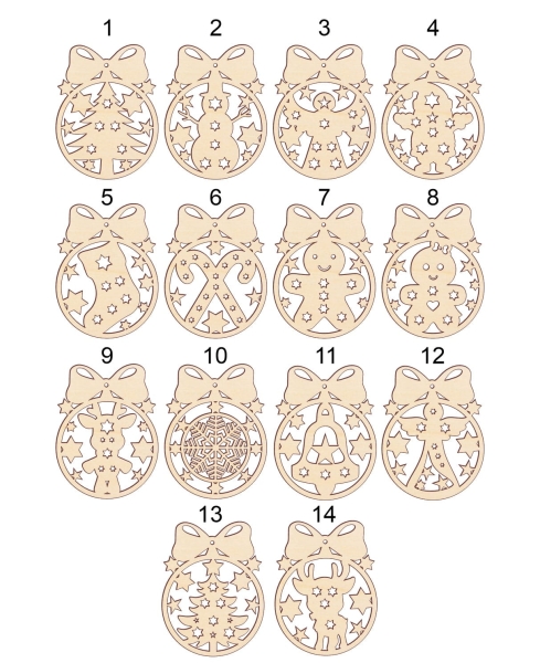 Bombki świąteczne z gwiazdkami. Bombka ażurowa Mega Prezencik