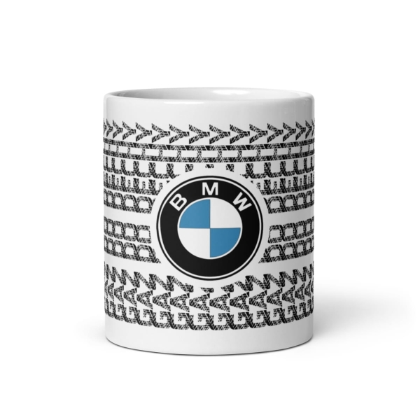 Prezent Kubek dla Miłośników BMW. Biały Kubek z napisem GAZ DO DECHY Mega Prezencik