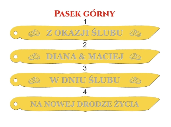 Koperta z lustrzanej złotej pleksi Ślubna. Prezent na ślub i rocznicę koperta na pieniądze Mega Prezencik