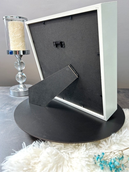 Głęboka Biała Ramka 3D – Metryczka narodzin dziecka. Ramka metryczka Mega Prezencik