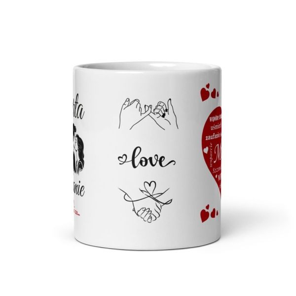 Walentynkowy kubek Kochanie dziękuje ci za...  Kubek podziękowanie  Mega Prezencik