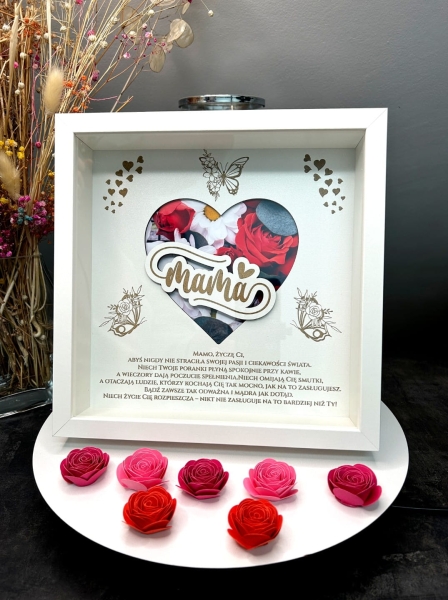 Personalizowana Ramka 3D – Wyjątkowy Prezent na Dzień Matki Mega Prezencik