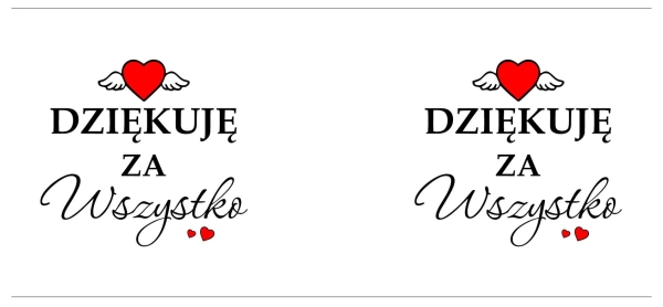 Elegancki Złoty Kubek z Napisem "Dziękuję za wszystko" – Wyjątkowy Prezent z Motywem Serca i Skrzydeł Mega Prezencik
