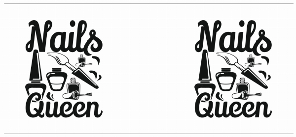 Kubek Złoty Lustrzany Nails Queen Prezent dla Stylistki Paznokci Manikiurzystki Mega Prezencik