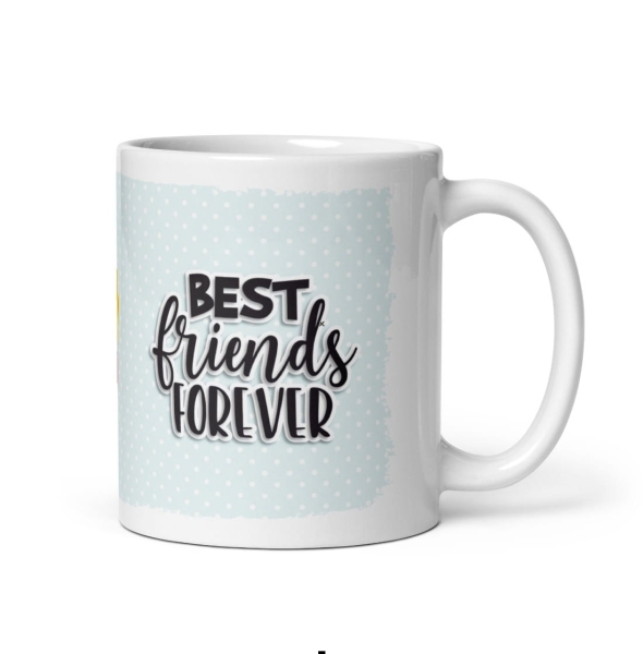 Kubek Best Friends Forever Prezent dla Przyjaciółki Przyjaciela Burger Frytki Mega Prezencik