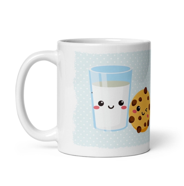 Kubek Best Friends Forever Mleko i Ciastko Prezent dla Przyjaciółki Przyjaciela Mega Prezencik