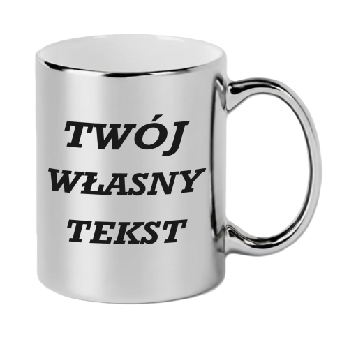 Srebrny Kubek z Własnym Nadrukiem – Twój Tekst, Twoja Historia 