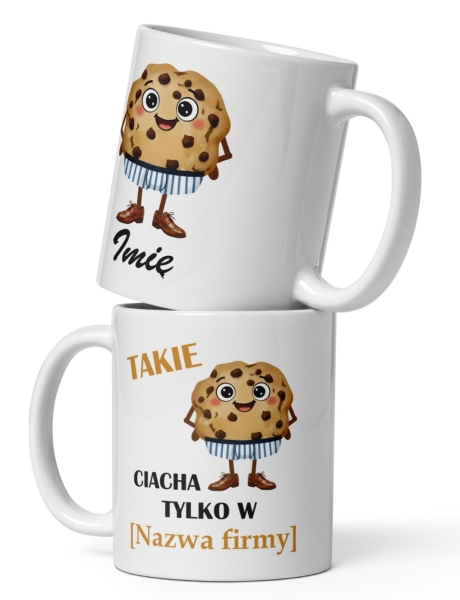 Personalizowany Kubek "Takie ciacha tylko w..." – Zabawny Prezent dla Faceta z Imieniem Mega Prezencik