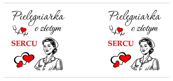 Kubek Złoty Lustrzany Prezent Podziękowanie dla Pielęgniarki o Złotym Sercu Mega Prezencik