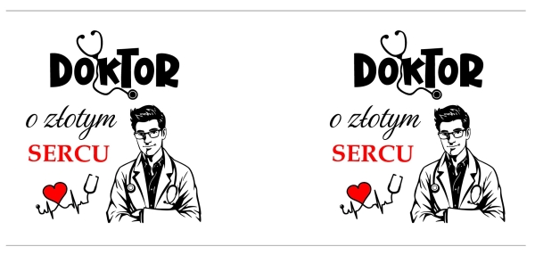 Złoty Kubek Podziękowanie dla Lekarza Doktor o Złotym Sercu Prezent Medyk Mega Prezencik