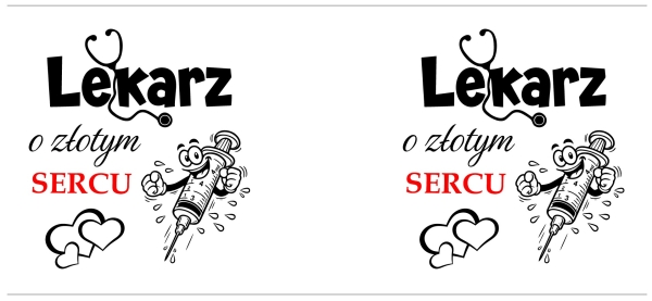 Złoty Kubek dla Lekarza Prezent Podziękowanie Lekarz o Złotym Sercu Wyjątkowy Mega Prezencik