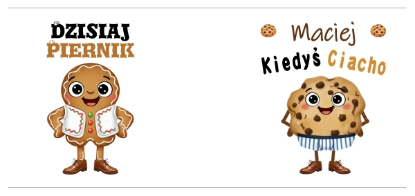 Śmieszny Kubek Prezent Kiedyś Ciacho Dzisiaj Piernik Urodziny Dzień Chłopaka Mega Prezencik