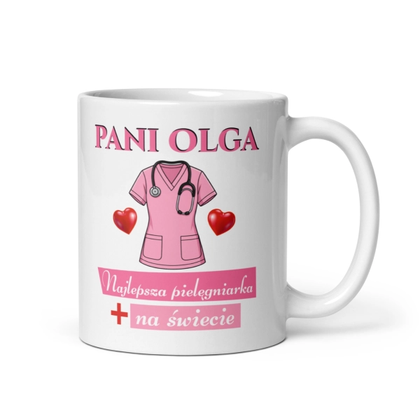 Kubek dla Pielęgniarki Prezent Najlepsza na Świecie Podziękowanie Mega Prezencik
