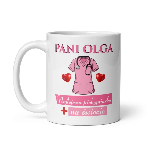 Kubek dla Pielęgniarki Prezent Najlepsza na Świecie Podziękowanie Mega Prezencik