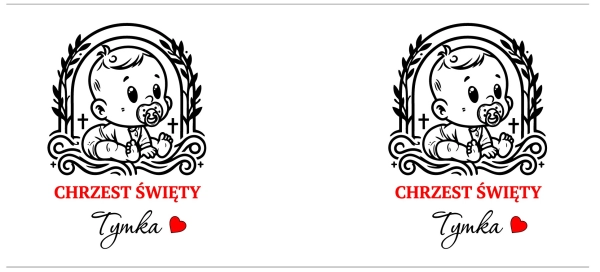 Kubek złoty Chrzest Święty Pamiątka Chrztu Prezent z Imieniem Personalizowany Mega Prezencik