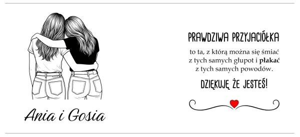 Kubek Złoty dla Przyjaciółki Personalizowany Imię Prezent na Urodziny Święta Mega Prezencik