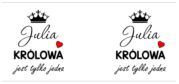 Złoty Kubek Personalizowany Imię KRÓLOWA Jest Tylko Jedna Prezent dla Niej Mega Prezencik