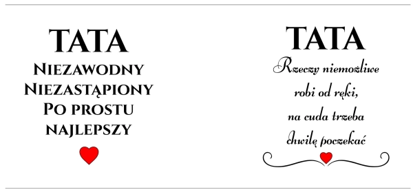 ZŁOTY KUBEK DLA TATY NA DZIEŃ OJCA PREZENT DLA OJCA Z NAPISEM Niezastąpiony 330ml Mega Prezencik