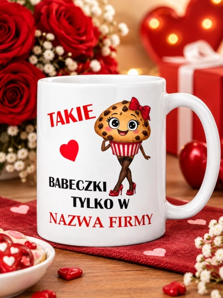 Kubek Prezent dla Koleżanki Pracy Takie Babeczki Imię Nazwa Firmy Dzień Kobiet Mega Prezencik