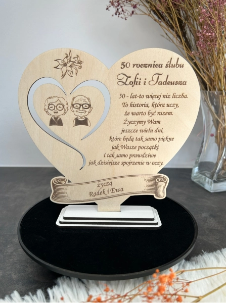 Statuetka Drewniana Personalizowana Puchar Trofeum Grawer Sklejka Na Zamówienie Mega Prezencik