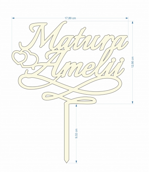Topper na tort PERSONALIZOWANY 4 MegaPrezencik.pl