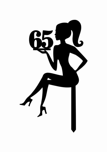 Topper na tort LADY 1 MegaPrezencik.pl