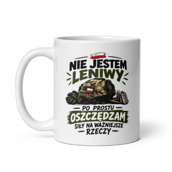 Kubek z nadrukiem wojskowym Prezent dla faceta żołnierza męski ceramika 330ml Mega Prezencik