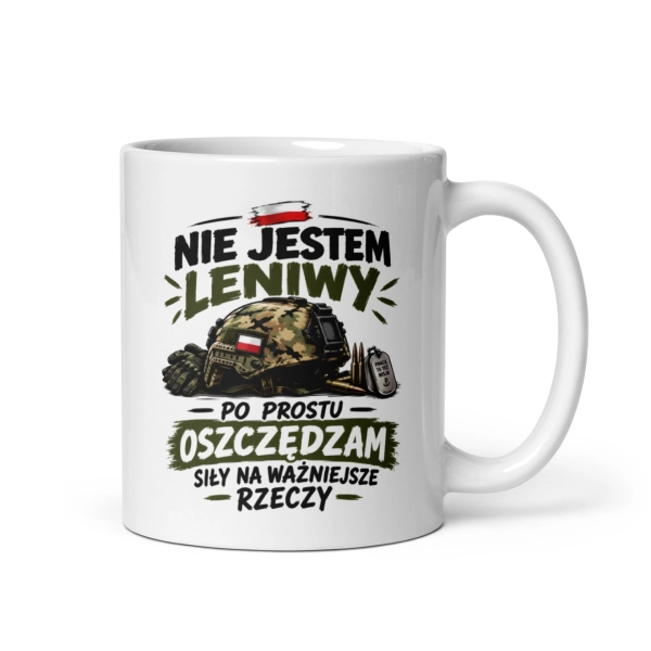 Kubek z nadrukiem wojskowym Prezent dla faceta żołnierza męski ceramika 330ml Mega Prezencik