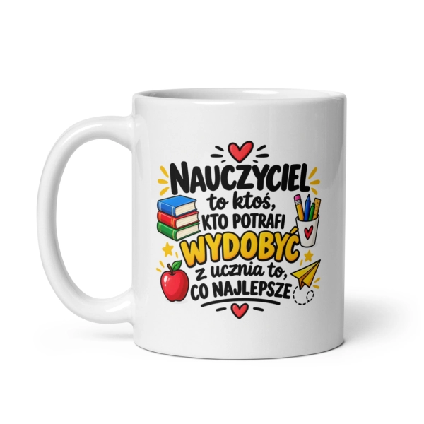 Kubek dla wychowawcy nauczyciela piękny prezent na Dzień Edukacji Mega Prezencik