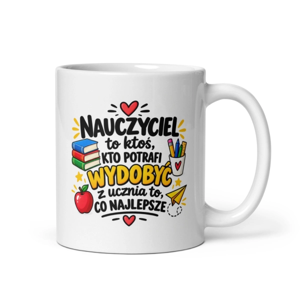 Kubek dla wychowawcy nauczyciela piękny prezent na Dzień Edukacji Mega Prezencik
