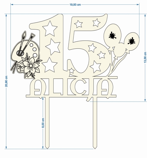 Topper PALETA FARB personalizowany 4 MegaPrezencik.pl