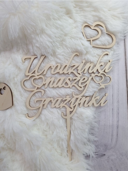 Topper na tort PERSONALIZOWANY 1 MegaPrezencik.pl
