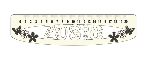 Linijka personalizowana projekt 1 MegaPrezencik.pl