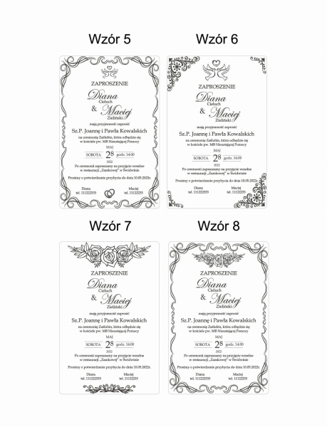 Zaproszenie na Ślub z pleksi projekt 2 MegaPrezencik.pl