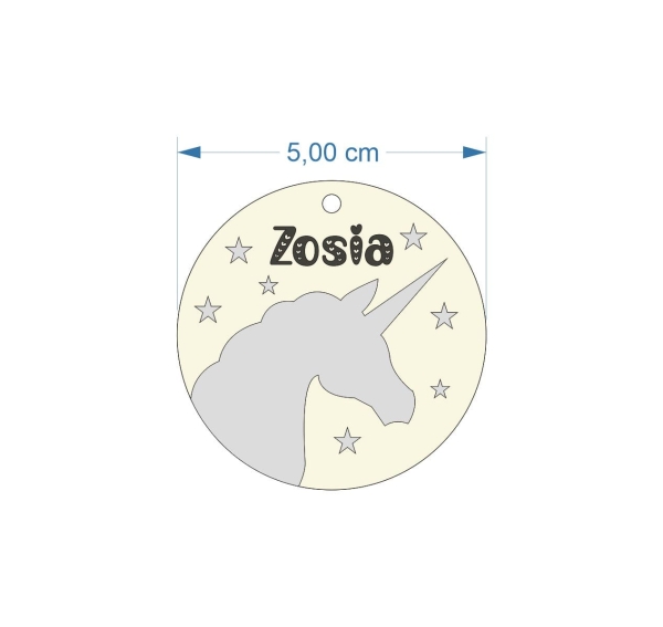 Zawieszka do plecaka JEDNOROŻEC 4 MegaPrezencik.pl