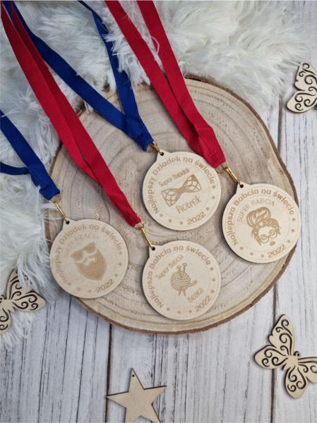Medal dla DZIADKÓW personalizowany 1 MegaPrezencik.pl