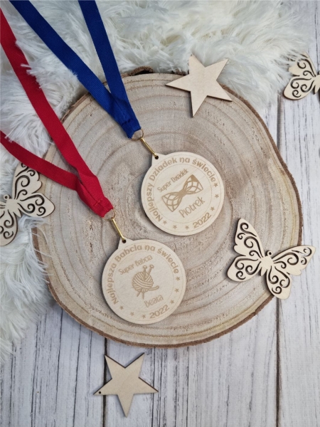 Medal dla DZIADKÓW personalizowany 2 MegaPrezencik.pl