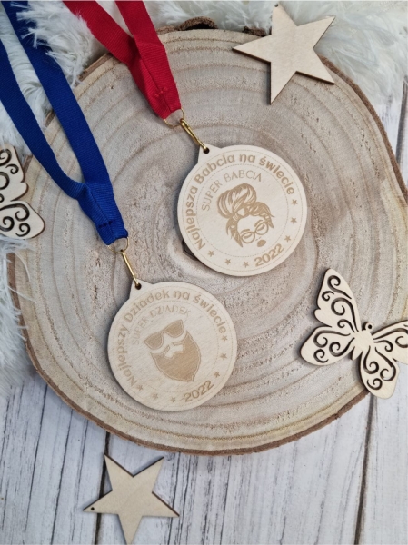 Medal dla DZIADKÓW personalizowany 5 MegaPrezencik.pl