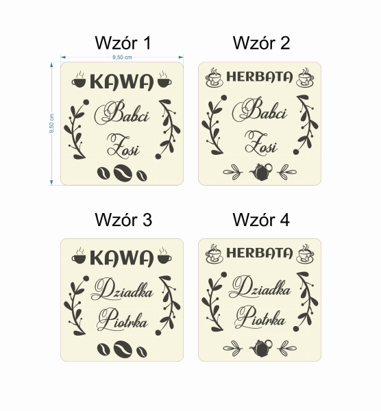 Podkładki pod Kawę i Herbatę dla Dziadków 7 MegaPrezencik.pl