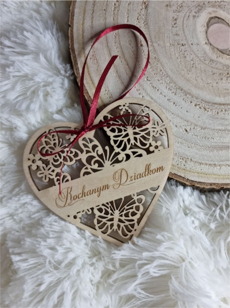 Ażurowe SERCE ze sklejki 2 MegaPrezencik.pl
