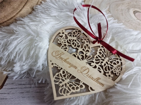 Ażurowe SERCE ze sklejki 3 MegaPrezencik.pl