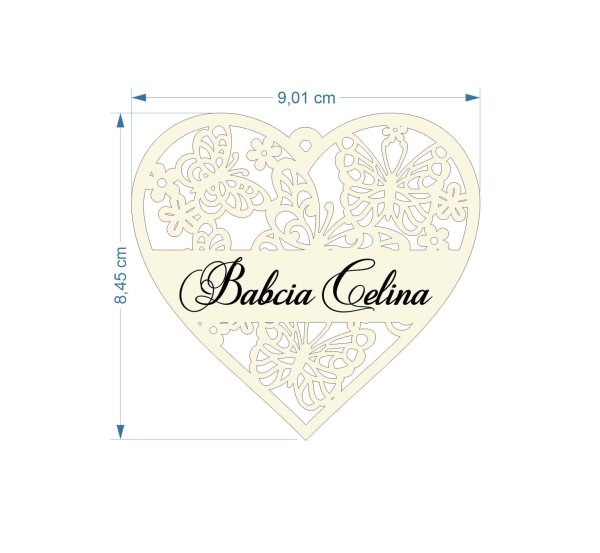 Ażurowe SERCE ze sklejki 4 MegaPrezencik.pl