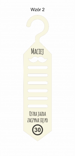 Wieszak KRAWAT projekt 2 MegaPrezencik.pl