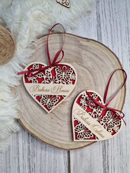 Ażurowe serce z filcem 1 MegaPrezencik.pl